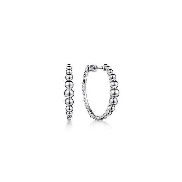 Gabriel & Co. Bujukan Sterling Silver Hoop Earrings similar item image