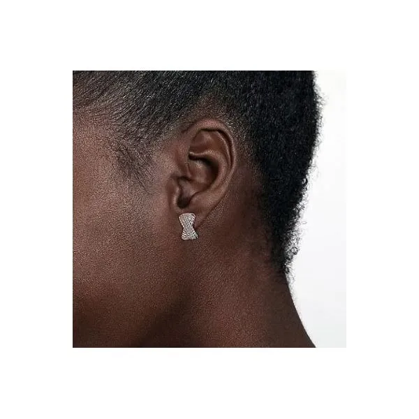 Gabriel & Co. Bujukan Sterling Silver Criss Cross Earrings Image 2 SVS Fine Jewelry Oceanside, NY