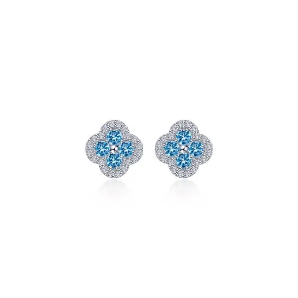 Lafonn Sterling Silver Halo Stud Earrings, 0.80Cttw SVS Fine Jewelry Oceanside, NY