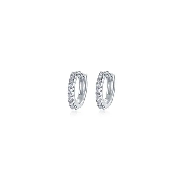 Lafonn Simulated Diamond Huggie Hoop Earrings, .22ctw SVS Fine Jewelry Oceanside, NY