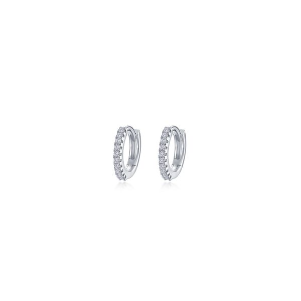 Lafonn Simulated Diamond Huggie Earrings .20ctw SVS Fine Jewelry Oceanside, NY