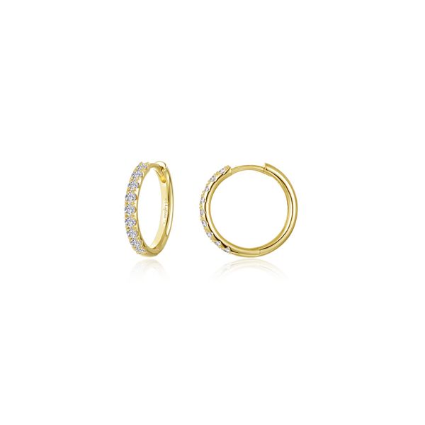 Lafonn Yellow Gold Plated Sterling Silver Earrings SVS Fine Jewelry Oceanside, NY