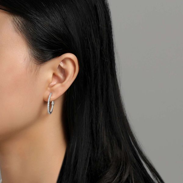 Lafonn Sterling Silver Earrings Image 2 SVS Fine Jewelry Oceanside, NY