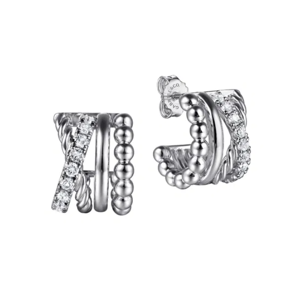 Gabriel & Co. Bujukan Sterling Silver Earrings SVS Fine Jewelry Oceanside, NY