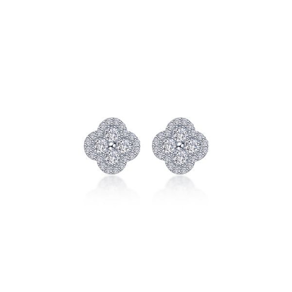 Lafonn Sterling Silver Halo Stud Earrings, 0.80Cttw SVS Fine Jewelry Oceanside, NY