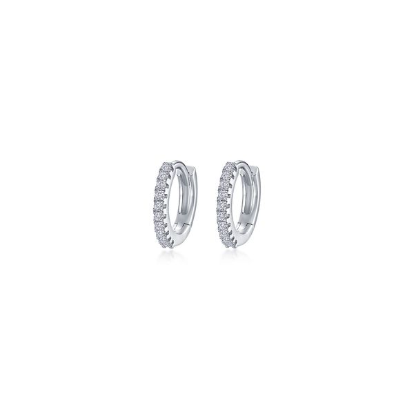 Lafonn Simulated Diamond Huggie Hoop Earrings, .22ctw SVS Fine Jewelry Oceanside, NY