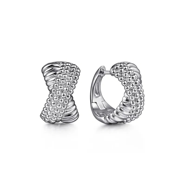 Gabriel & Co. Bujukan Sterling Silver Criss Cross Earrings SVS Fine Jewelry Oceanside, NY