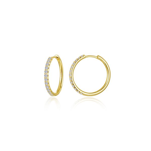 Lafonn Yellow Gold Plated Sterling Silver Earrings SVS Fine Jewelry Oceanside, NY