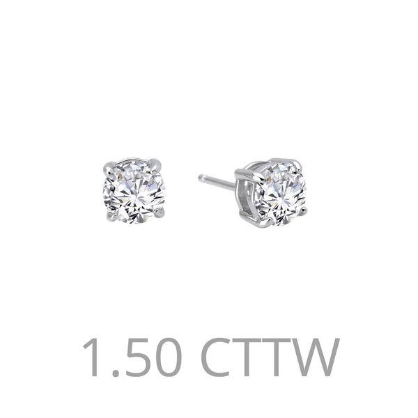 Lafonn Simulated Diamond Studs, 1.50Cttw Image 2 SVS Fine Jewelry Oceanside, NY