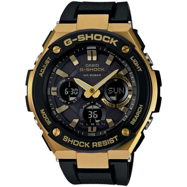 Casio G-Shock Men's Black and Gold G-STEEL Watch SVS Fine Jewelry Oceanside, NY