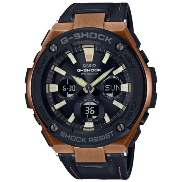 Casio G-Shock Men's Black Leather G-Steel Watch SVS Fine Jewelry Oceanside, NY