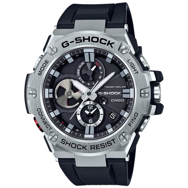 Casio G-Shock Men's Black and Stainless Steel Watch SVS Fine Jewelry Oceanside, NY