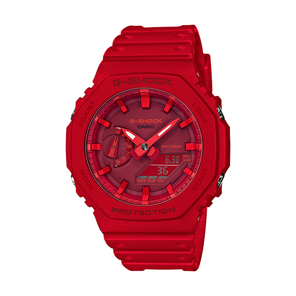 Casio G-Shock Men's Analog-Digital Red Resin Watch SVS Fine Jewelry Oceanside, NY