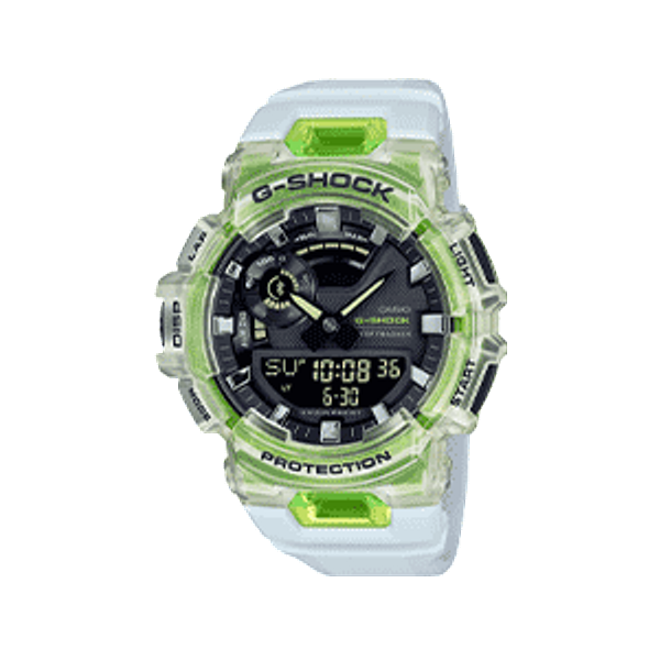 Casio G-Shock Men's White And Lime Green Watch SVS Fine Jewelry Oceanside, NY
