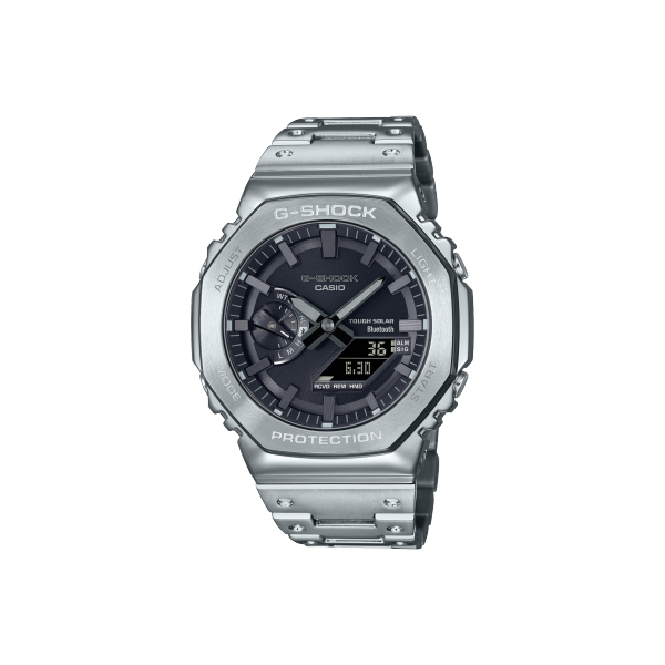 GMB2100D-1A-Casio-G-Shock Men\'s Full Metal 2100 Series Silver Watch-SVS  Fine Jewelry