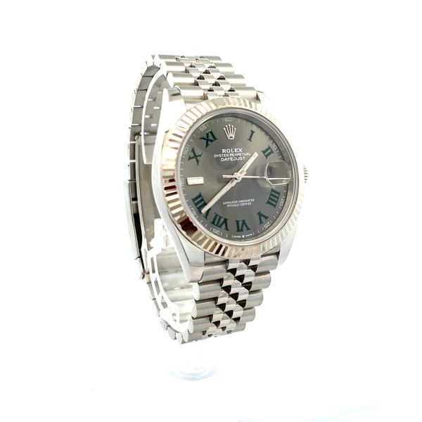 Rolex Datejust 41 Wimbledon Dial 126334 Steel and 18K White Gold Image 3 SVS Fine Jewelry Oceanside, NY