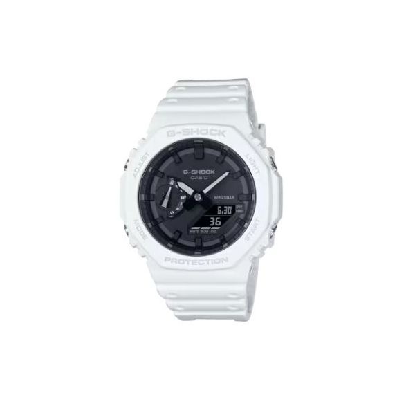 Casio G-Shock Men's White Analog-Digital Watch SVS Fine Jewelry Oceanside, NY