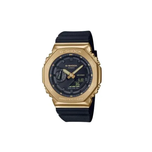 Casio G-Shock Men's Black And Gold Watch SVS Fine Jewelry Oceanside, NY