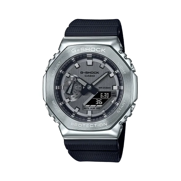 Casio G-Shock Men's Black Band And Steel Bezel Watch SVS Fine Jewelry Oceanside, NY