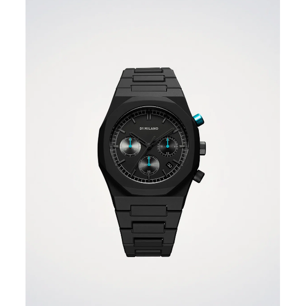 D1 Milano Polycarbon Men's Charcoal Black Watch SVS Fine Jewelry Oceanside, NY
