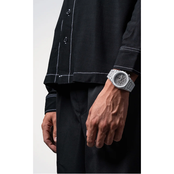 D1 Milano Polycarbon Men's White Sketch Watch Image 2 SVS Fine Jewelry Oceanside, NY