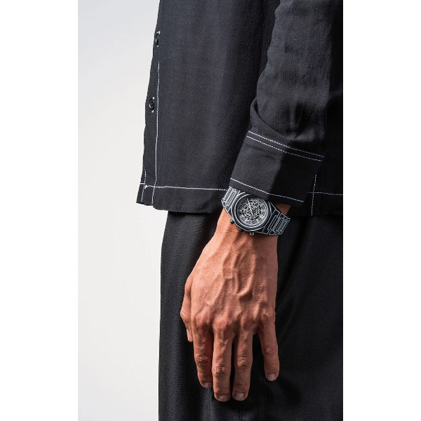 D1 Milano Polycarbon Men's Black Sketch Watch Image 2 SVS Fine Jewelry Oceanside, NY