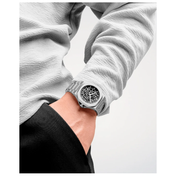 D1 Milano Skeleton Men's Silver Watch Image 2 SVS Fine Jewelry Oceanside, NY