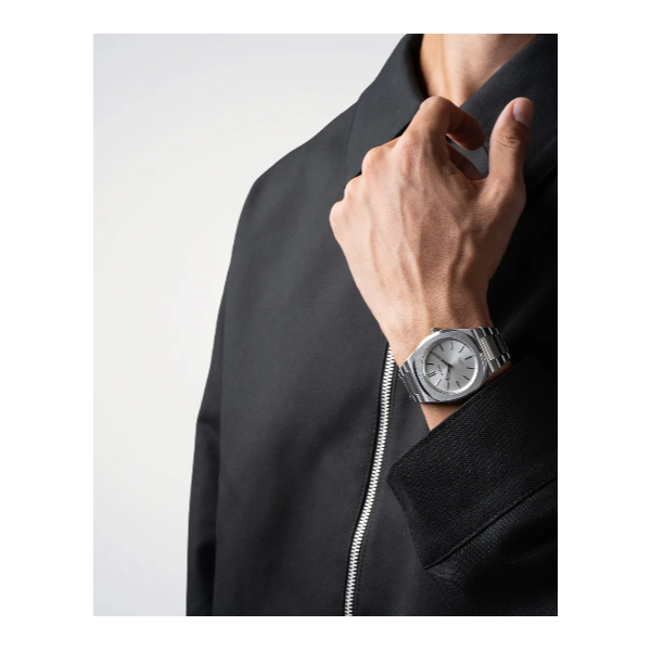 D1 Milano Ultra Thin Men's Groovy Silver Watch Image 2 SVS Fine Jewelry Oceanside, NY