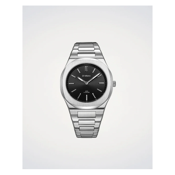 D1 Milano Ultra Thin Men's Groovy Black Watch SVS Fine Jewelry Oceanside, NY