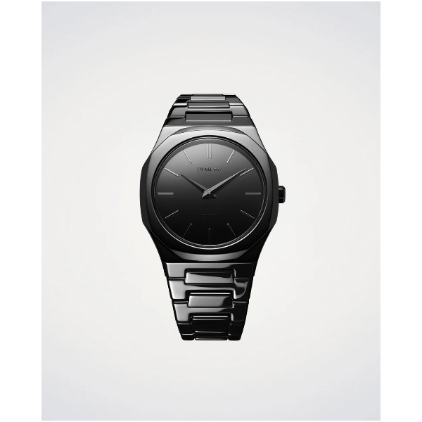 D1 Milano Ultra Thin Men's Black Mirror Watch SVS Fine Jewelry Oceanside, NY
