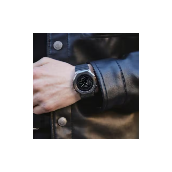 Casio G-SHOCK GM2100BB-1A All Black CasiOak Metal Bezel Watch Image 2 SVS Fine Jewelry Oceanside, NY