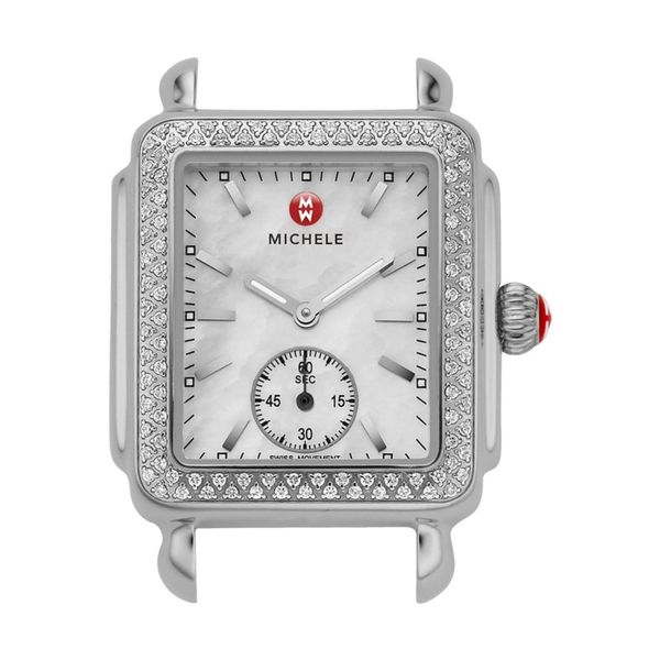 Michele Deco 16 Stainless Steel Diamond with Mother of Pearl Dial Watch (Band Sold Separately) SVS Fine Jewelry Oceanside, NY