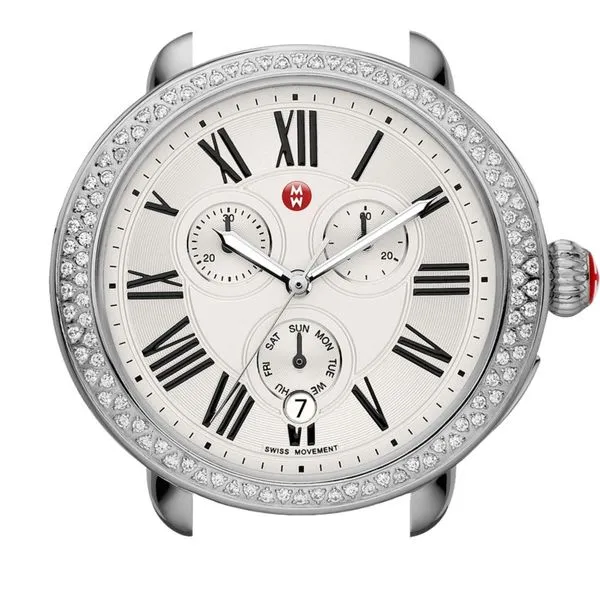 Michele Watch Serein Stainless Steel Diamond Watch (Band Sold Separately) 0.60Cttw SVS Fine Jewelry Oceanside, NY