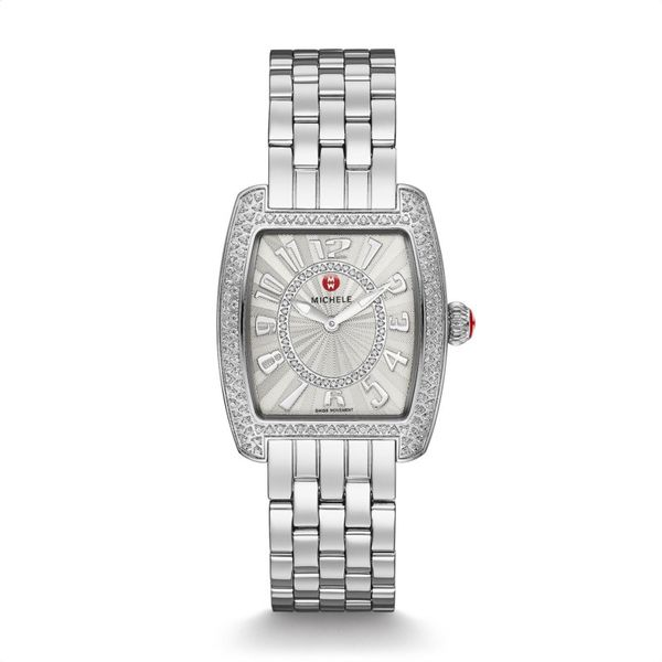 Michele Watch Urban Mini 16 Stainless Steel Diamond Watch SVS Fine Jewelry Oceanside, NY