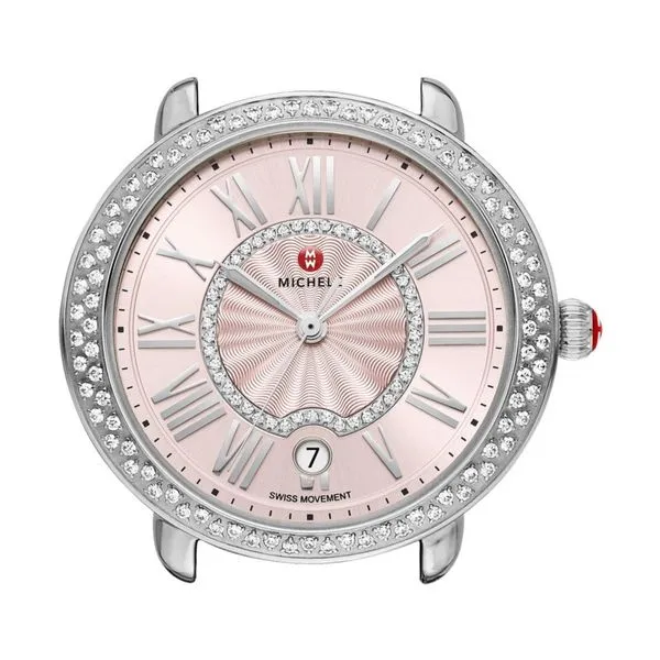 Michele Serein 16 Blush Diamond Dial with Diamond Bezel Watch  (Band Sold Separately) 0.61Cttw SVS Fine Jewelry Oceanside, NY