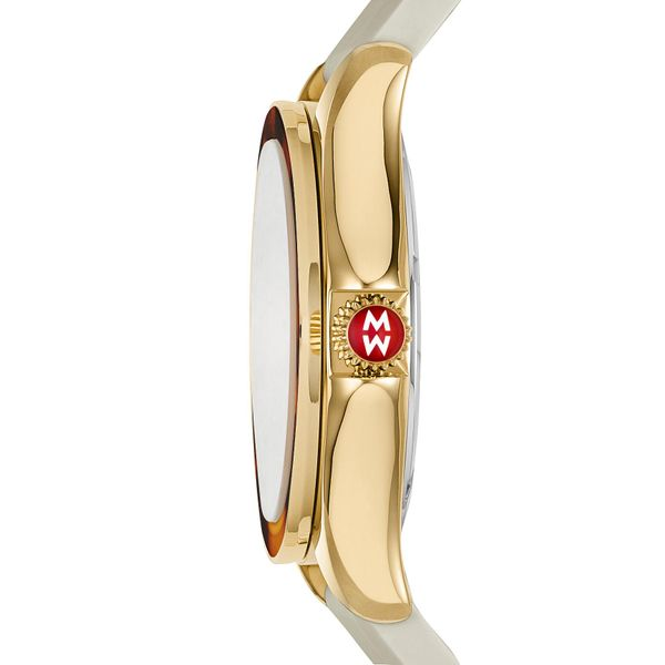 Michele Watch Cape Ivory Gold, Tort Topaz Dial Watch Image 2 SVS Fine Jewelry Oceanside, NY