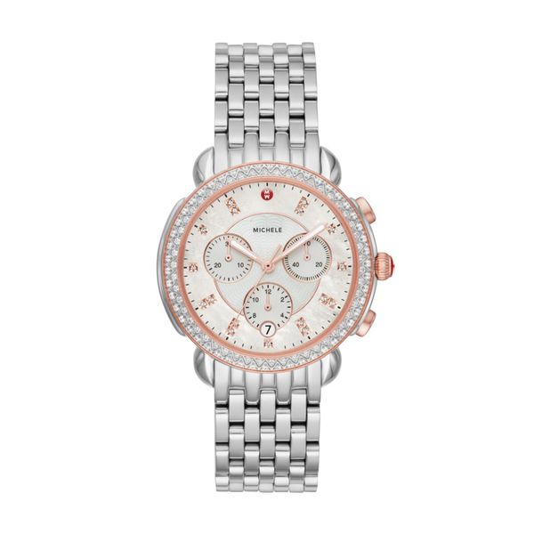 Michele Watch Sidney Two-Tone Pink Gold Diamond Watch 0.67Cttw (Band Sold Separately) SVS Fine Jewelry Oceanside, NY