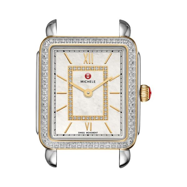Michele Watch Deco II Mid-Size Diamond Two Tone Watch SVS Fine Jewelry Oceanside, NY