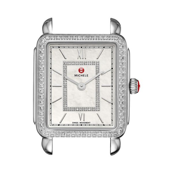 Michele Watch Deco II Mid-Size Diamond Dial Watch SVS Fine Jewelry Oceanside, NY