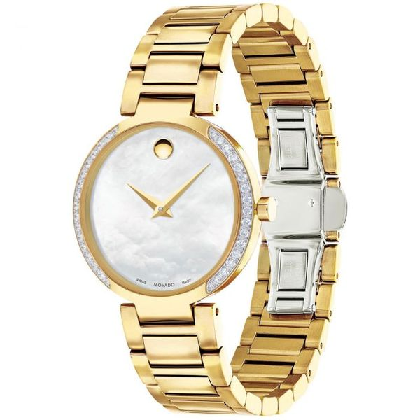 Movado Ladies' Modern Classic Mother Of Pearl Dial Watch Image 2 SVS Fine Jewelry Oceanside, NY
