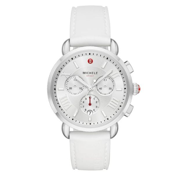Michele Watch Sporty Sail White Watch (Band Included) SVS Fine Jewelry Oceanside, NY