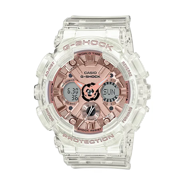 Casio G-Shock Women's Clear And Rose Gold Watch SVS Fine Jewelry Oceanside, NY