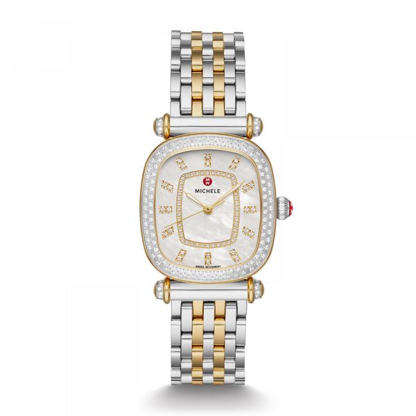 Michele Watch Caber Isle Two Tone Diamond Watch SVS Fine Jewelry Oceanside, NY