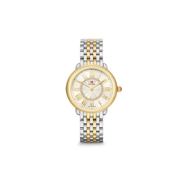Michele Watch Serein Mid Stainless-Steel Diamond Watch SVS Fine Jewelry Oceanside, NY