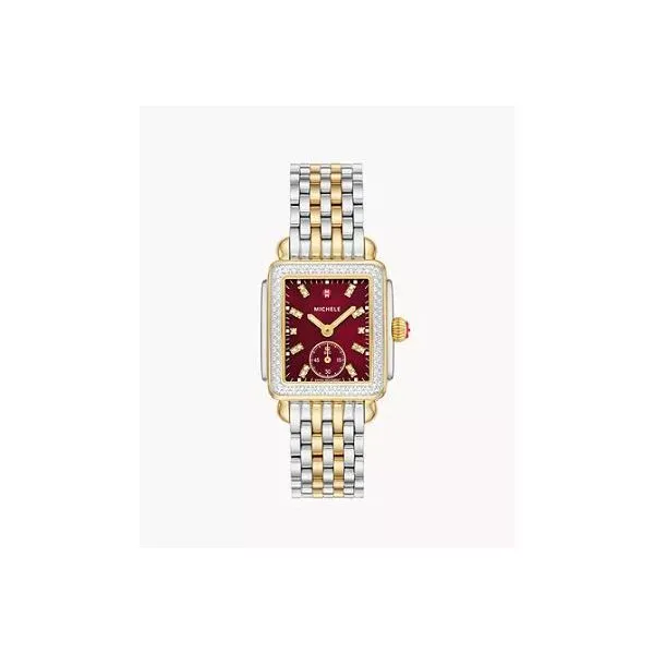 Michele Watch Deco Mid Two-Tone Diamond Watch SVS Fine Jewelry Oceanside, NY