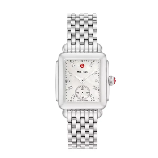 Michele Watch Deco Mid Diamond Dial Watch SVS Fine Jewelry Oceanside, NY