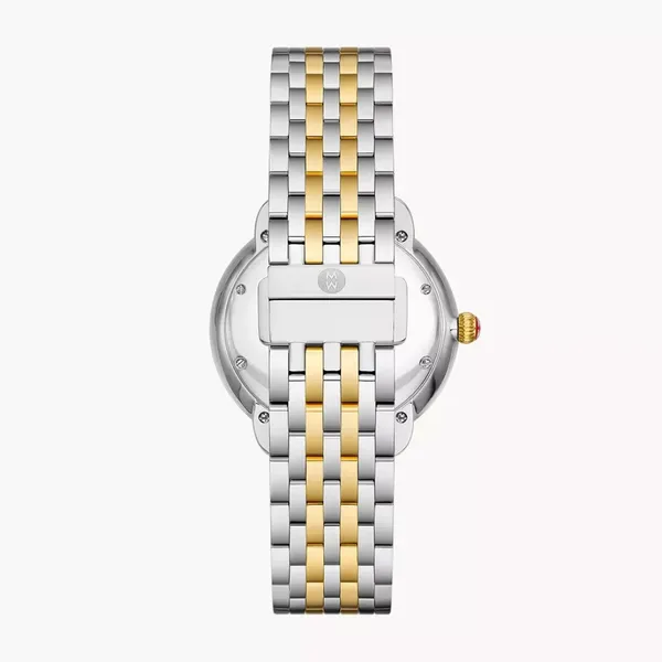 Michele Watch Serein Mid Two-Tone Diamond Watch Image 2 SVS Fine Jewelry Oceanside, NY