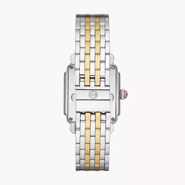 Michele Watch Deco Mid Two-Tone Diamond Dial Watch Image 4 SVS Fine Jewelry Oceanside, NY