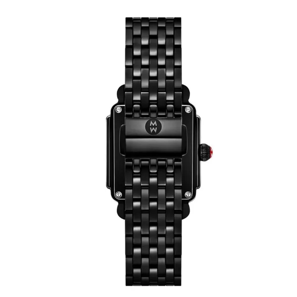 Michele Watch Deco Madison Mid Noir Diamond Watch Image 3 SVS Fine Jewelry Oceanside, NY