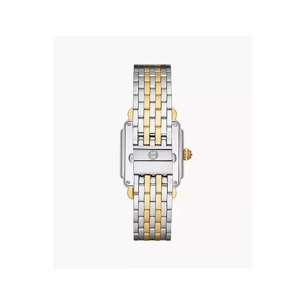 Michele Watch Deco Mid Two-Tone Diamond Watch Image 2 SVS Fine Jewelry Oceanside, NY